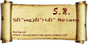 Sövegjártó Marianna névjegykártya